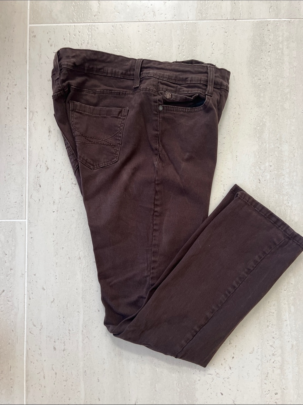 Bandolino Women's Slim Straight Jeans in Dark Brown